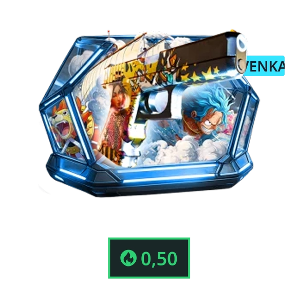 wapenskin “Koningsschat” met goudkleurig ontwerp en fantasiefiguren