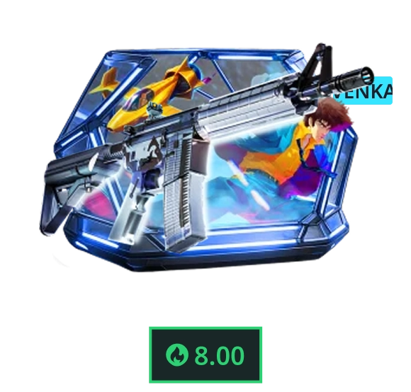 wapenskin “Starbounty” met futuristisch en kleurrijk ruimte-thema