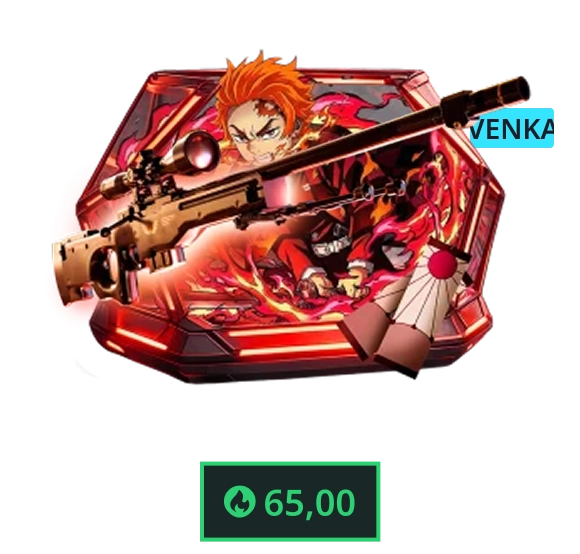 wapenskin “Stille Nichirin” met anime-geïnspireerd rood ontwerp