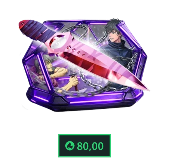 wapenskin “Zwarte flits” met paarse energie en dynamisch effect
